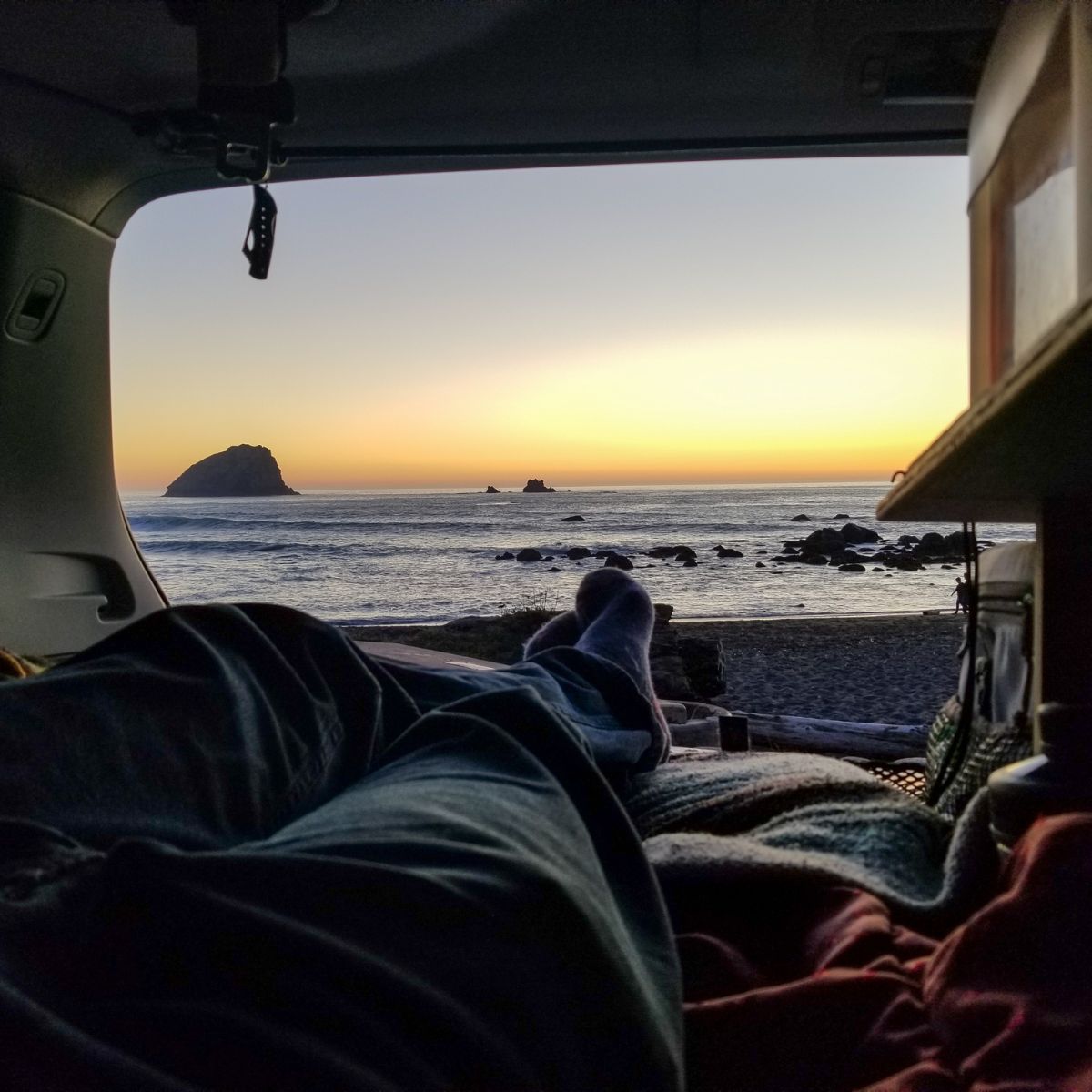 Sleeping in a subaru